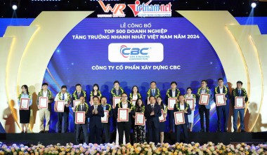 PROUD OF CBC'S EXCELLENCE IN ENTERING THE TOP 500 FASTEST GROWING BUSINESSES IN VIETNAM IN 2024