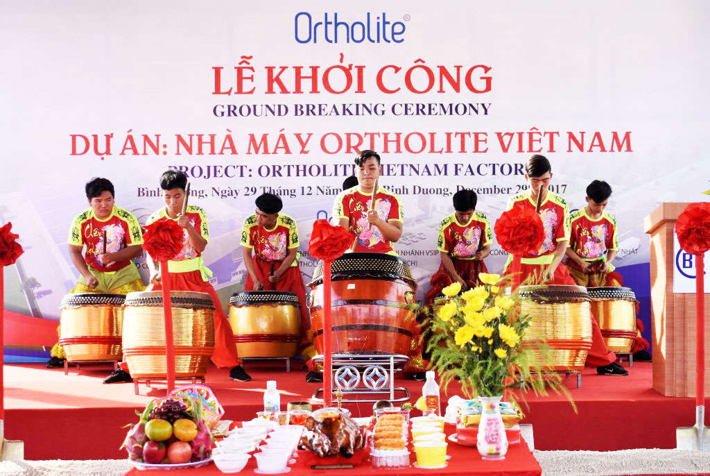 GROUND BREAKING CEREMONY ORTHOLITE VIETNAM FACTORY
