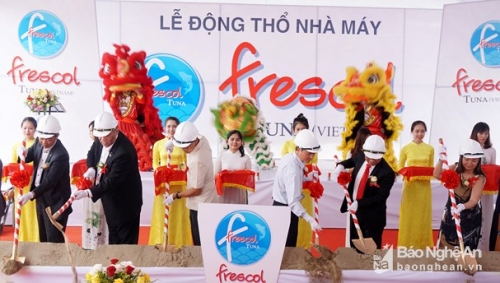 TUNA FACTORY WITH PRODUCTION CAPACITY REACHS TO 150 TONS PER DAY STARTED TO BUILT IN NGHE AN