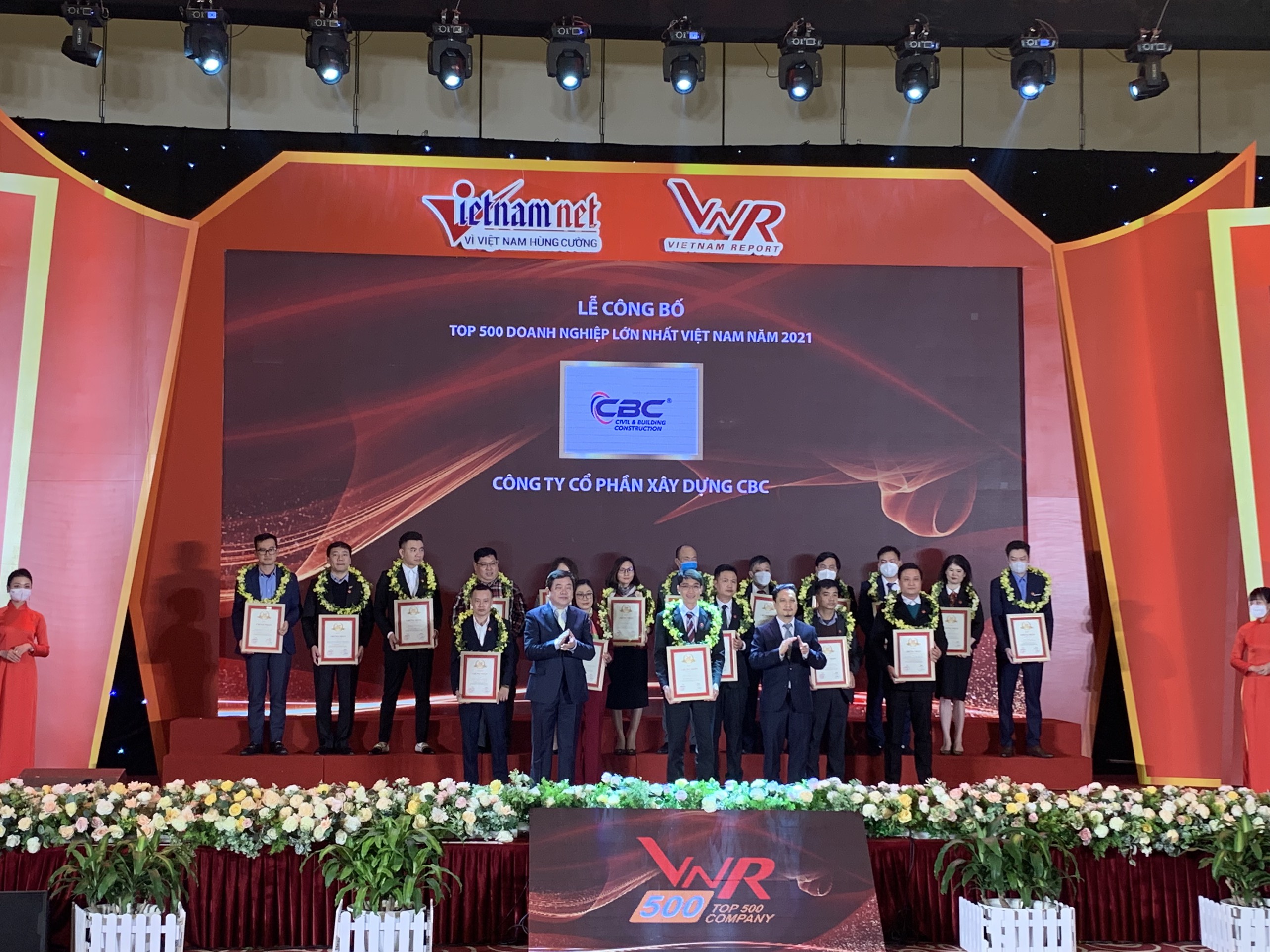 CBC CONSTRUCTION - TOP 500 LARGEST ENTERPRISES IN VIETNAM 2021.