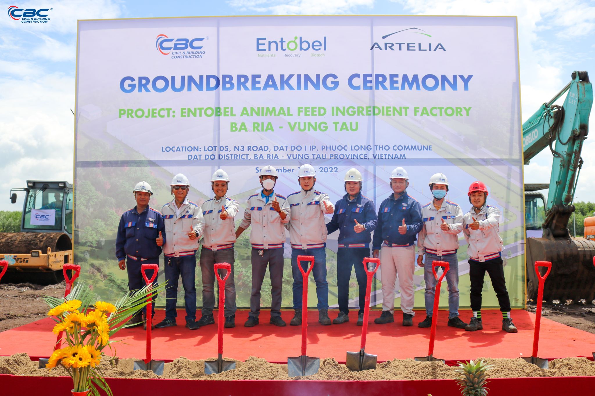 GROUNDBREAKING CEREMONY OF ENTOBEL ANIMAL FEED INGREDIENT FACTORY BA RIA-VUNG TAU
