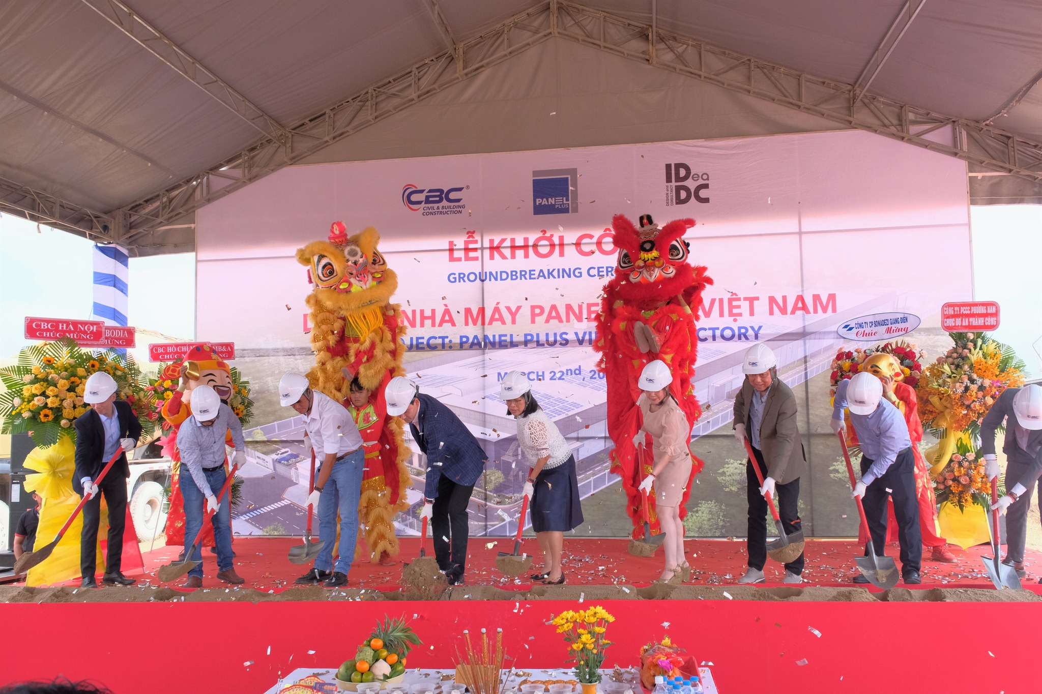 GROUNDBREAKING CEREMONY OF PANEL PLUS VIETNAM FACTORY PROJECT