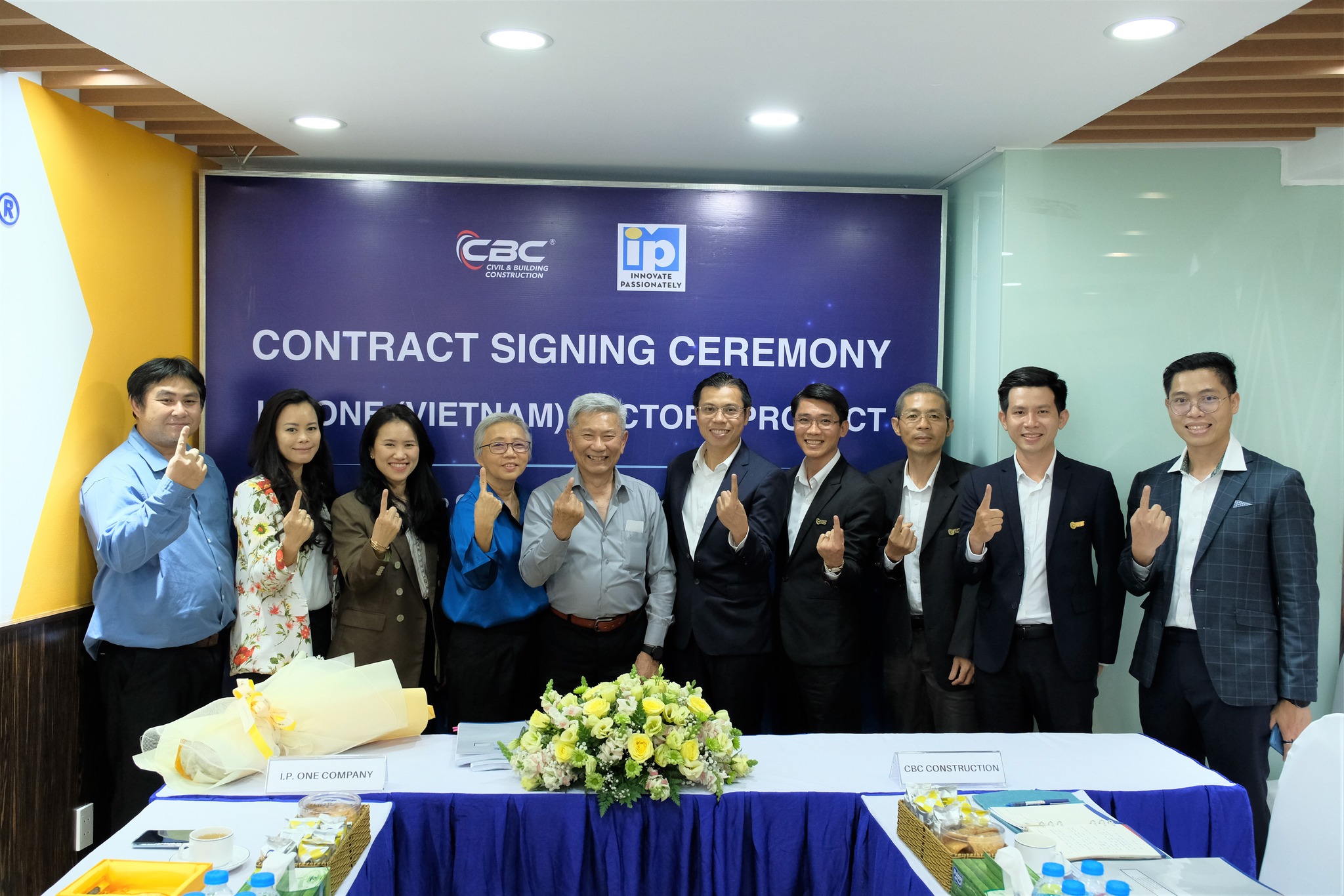 CONTRACT SIGNING CEREMONY I.P.ONE (VIETNAM) FACTORY PROJECT