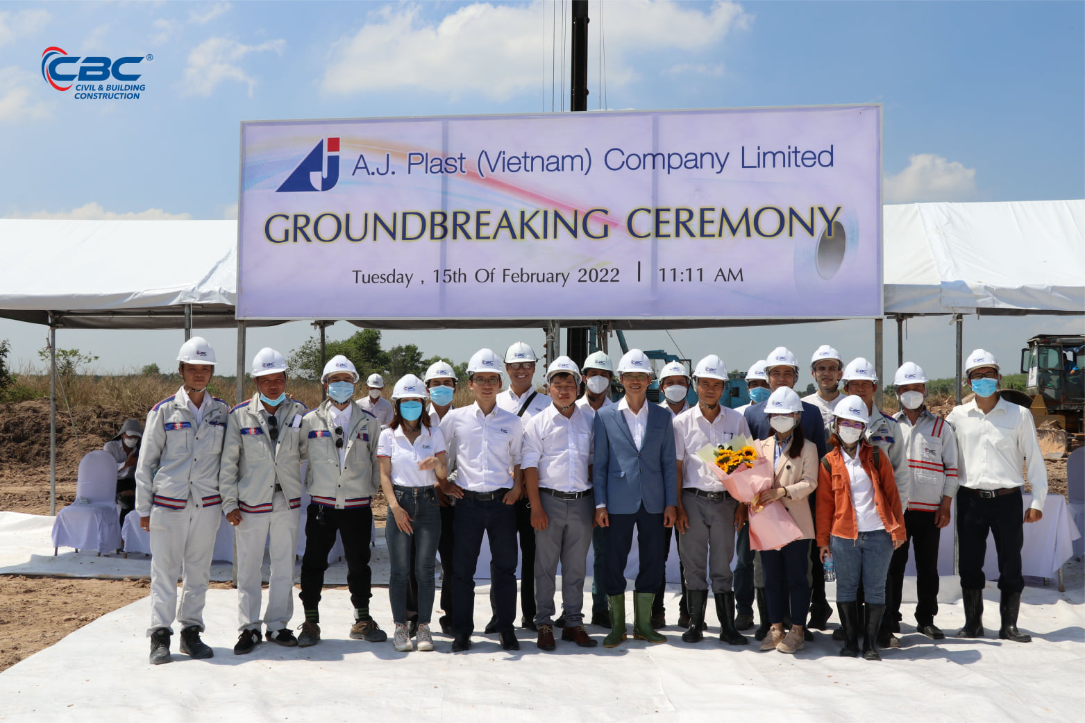 THE GROUNDBREAKING CEREMONY FOR A.J. PLAST FACTORY IN BINH DUONG