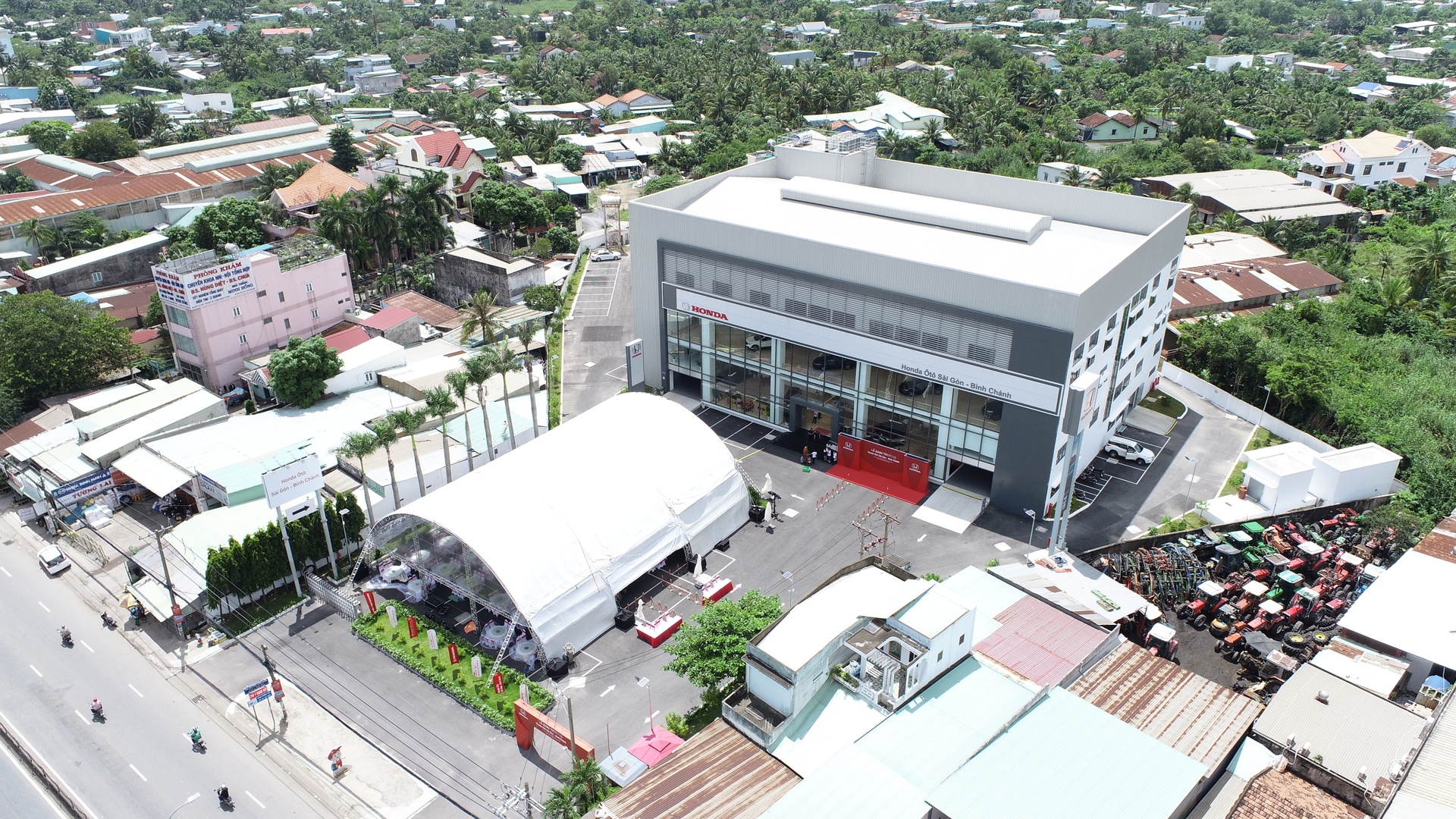 CBC HELD THE GROUND BREAKING CEREMONY FOR BINH CHANH HONDA CAR SHOWROOM ON THE FIRST DAY OF FEBRUARY, 2021