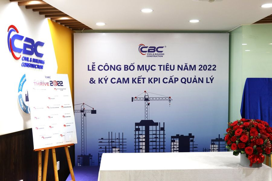 CEREMONY OF SINGING CBC KPI COMMITMENT IN 2022