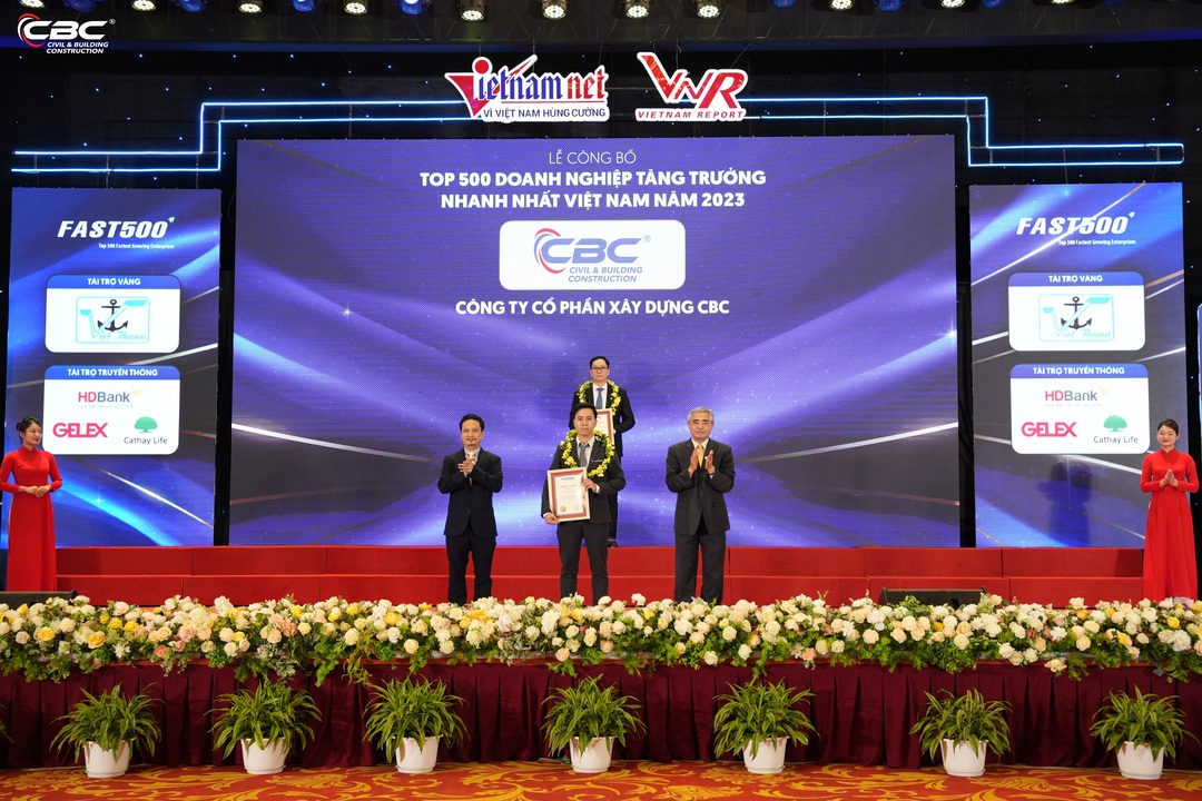PROUD OF CBC'S EXCELLENCE IN ENTERING THE TOP 500 FASTEST GROWING BUSINESSES IN VIETNAM IN 2023