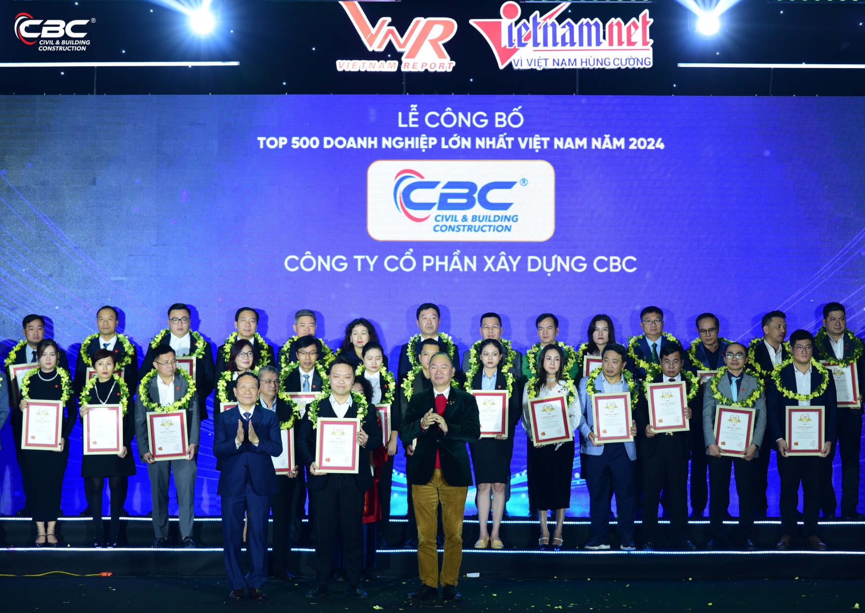 CBCONS HONORED FOR THE 4TH TIME IN VIETNAM'S TOP 500 LARGEST PRIVATE ENTERPRISES