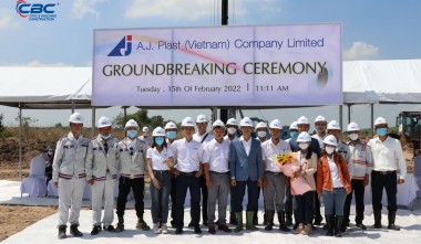 THE GROUNDBREAKING CEREMONY FOR A.J. PLAST FACTORY IN BINH DUONG