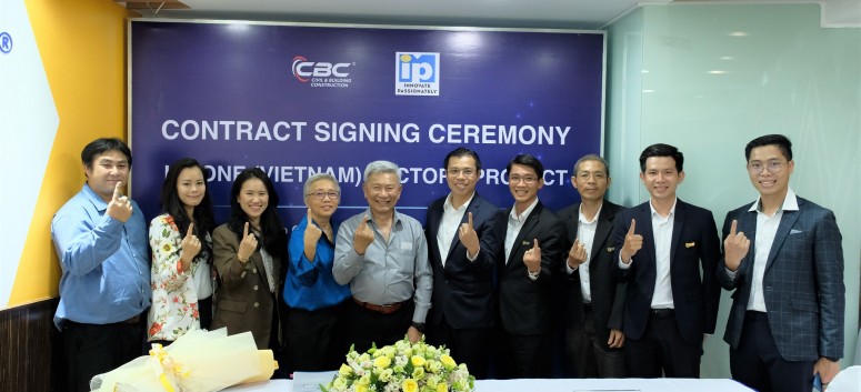CONTRACT SIGNING CEREMONY I.P.ONE (VIETNAM) FACTORY PROJECT