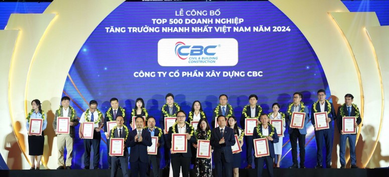 PROUD OF CBC'S EXCELLENCE IN ENTERING THE TOP 500 FASTEST GROWING BUSINESSES IN VIETNAM IN 2024