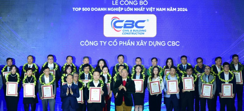 CBCONS HONORED FOR THE 4TH TIME IN VIETNAM'S TOP 500 LARGEST PRIVATE ENTERPRISES